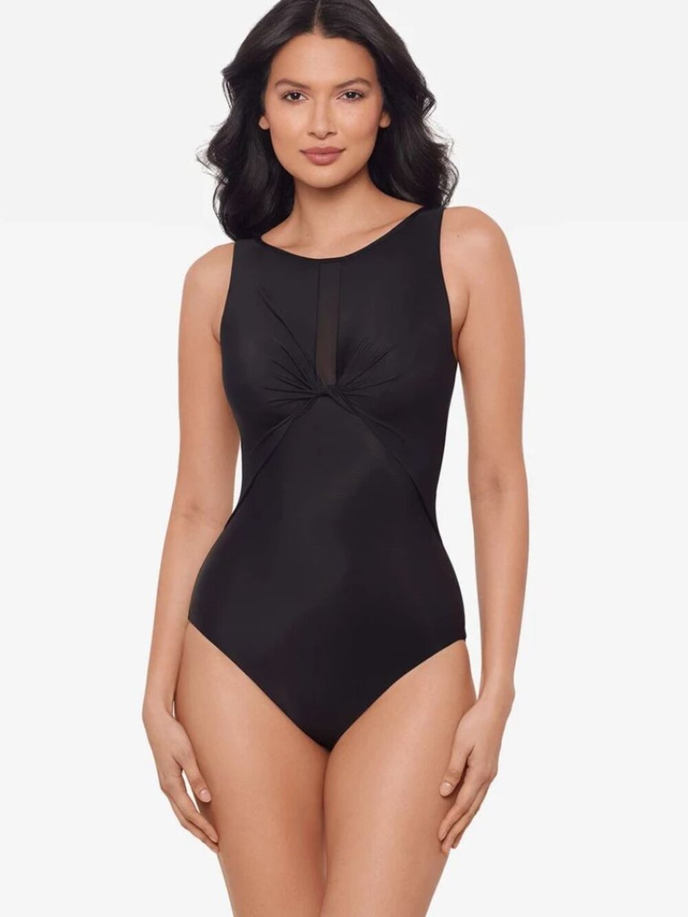 Miraclesuit Evoke One Piece Swimsuit Style#  6566090 black US 16 NEW no tags